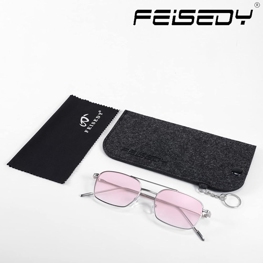 Amazon.com: FEISEDY Fashion Square Aviator Sunglasses Women